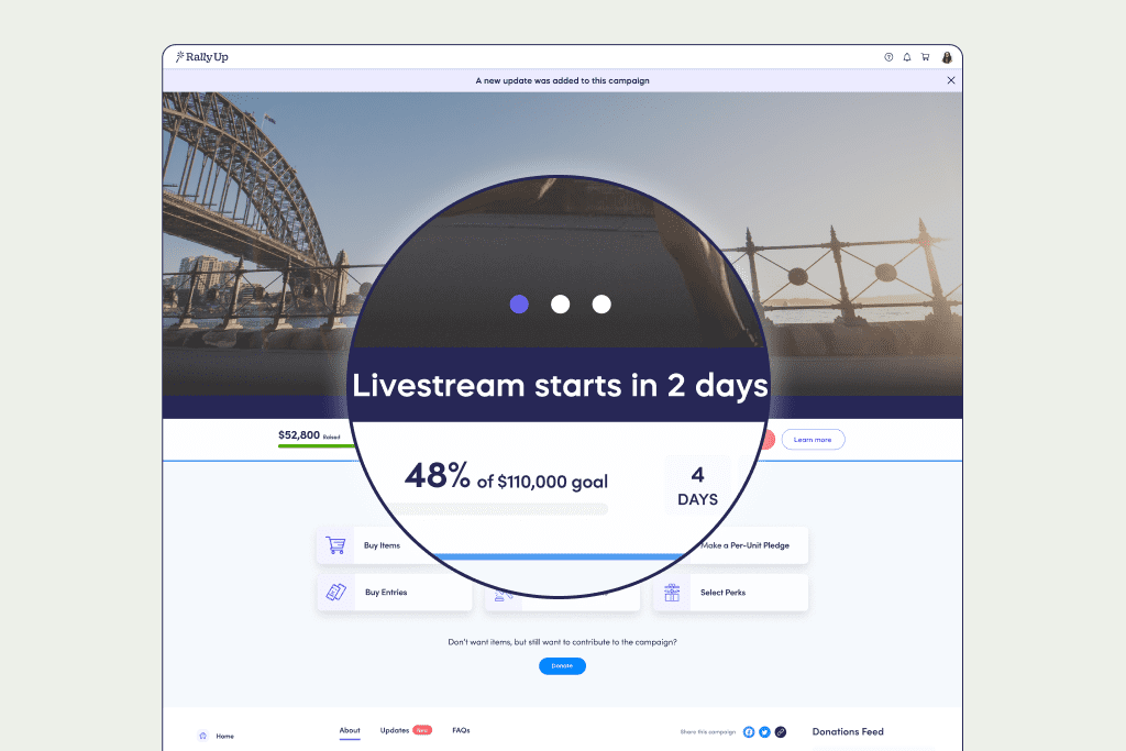 livestream countdown feature