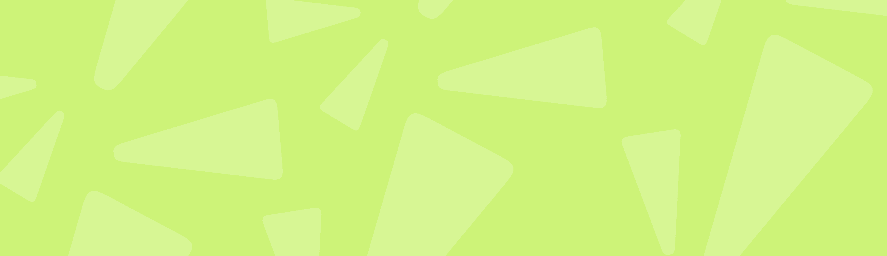 White triangles on lime background