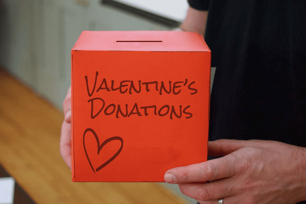 valentine day donation box