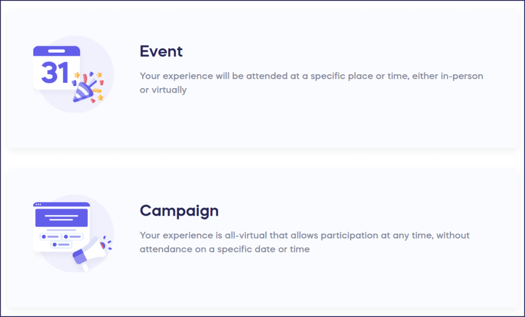Graphic user interface, event and campaign