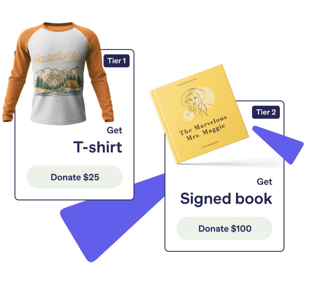 Prizes t shirt signed book