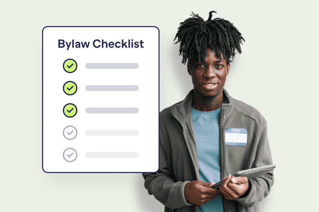Nonprofit Bylaws Checklist man