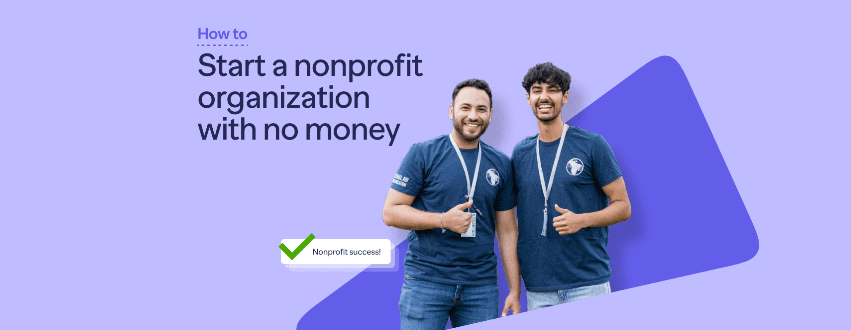 How to start a nonprofit organization with no money