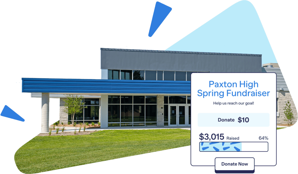 Paxton High Spring Fundraiser example donate