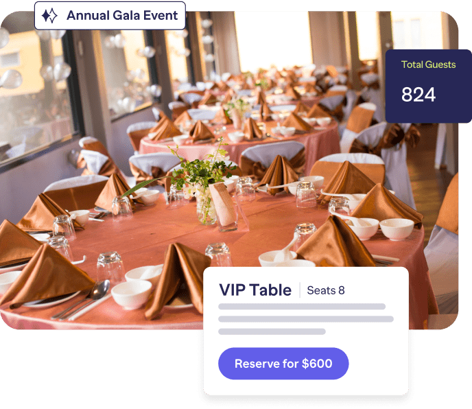 Event Packeges Annual Gala Event example mobile
