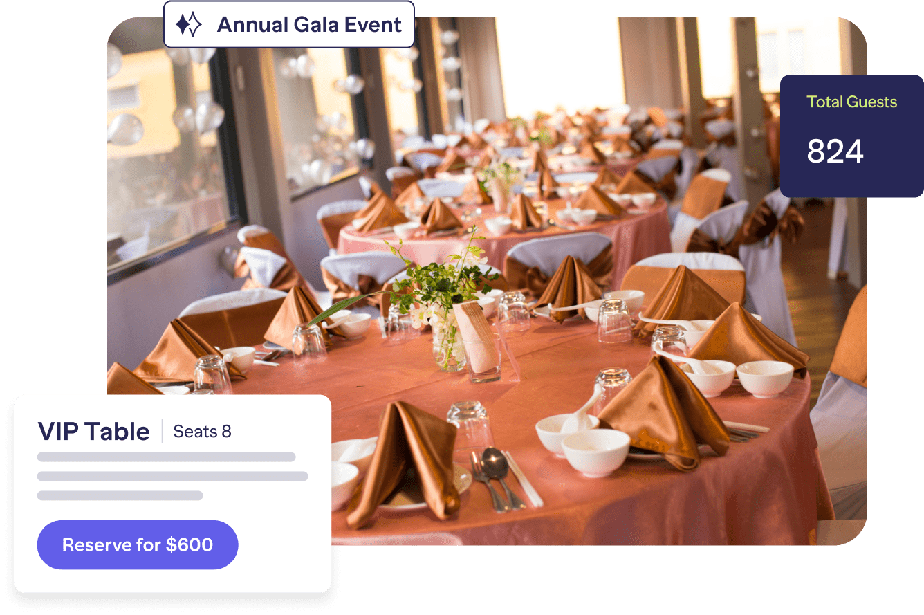 Event Packeges Annual Gala Event example