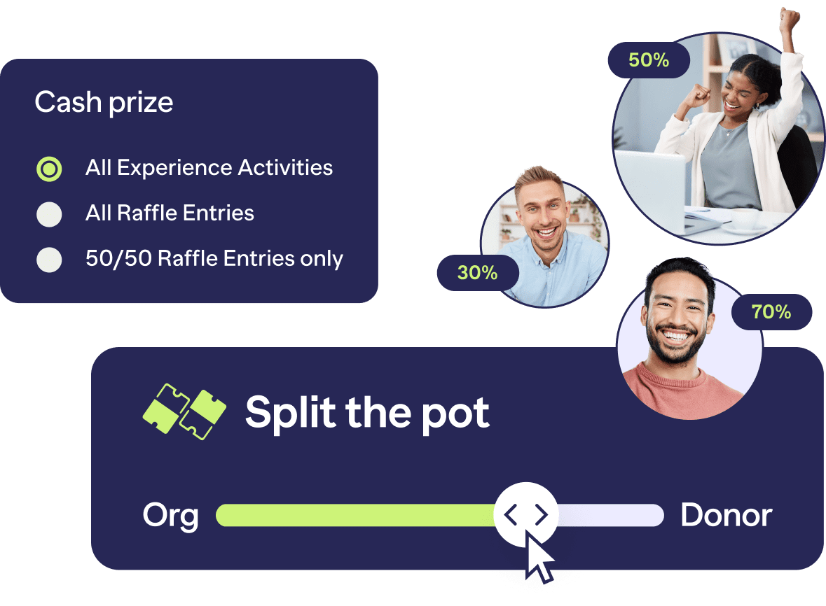 Raffles gift you the power of choice split the pot