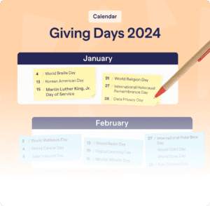 Giving Days 2024 Calendar infographic Preview