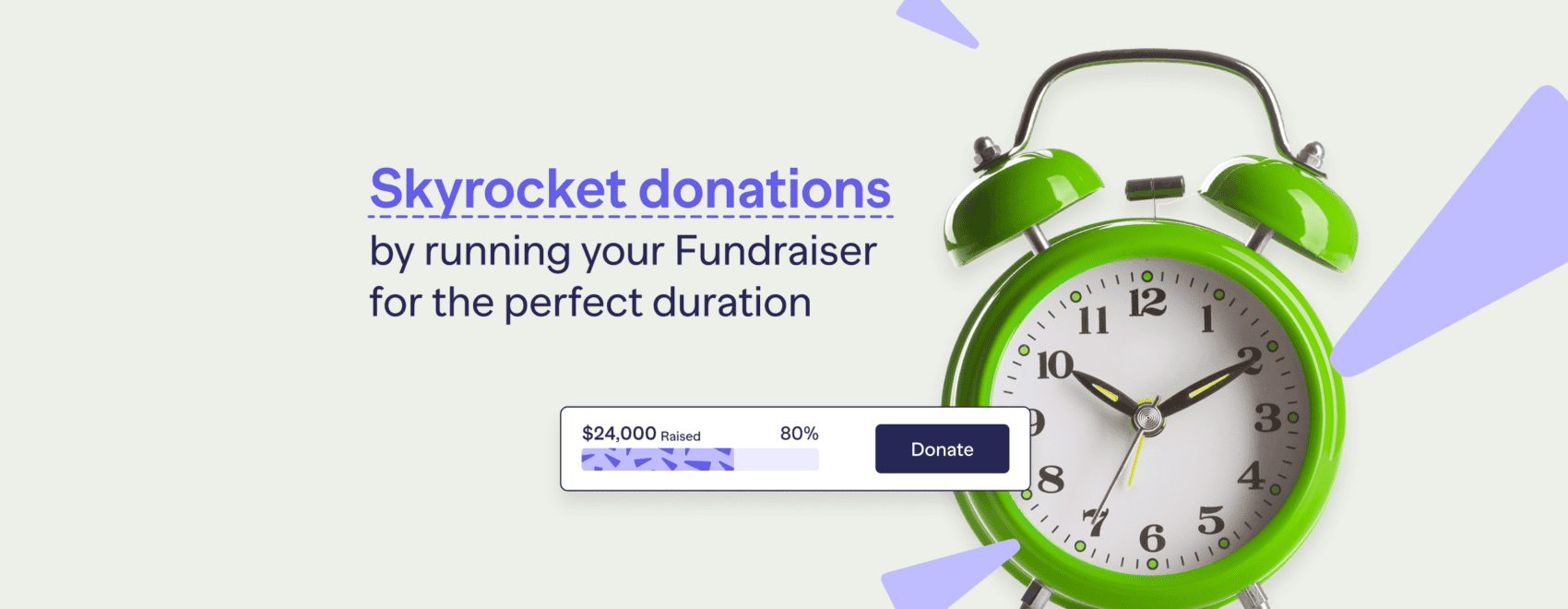 Skyrocket donations by running your Fundraiser for the perfect duration