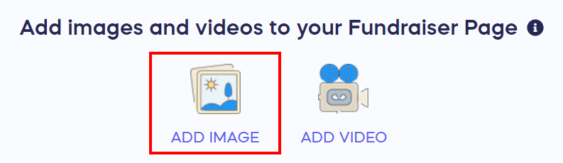Add images and videos to your fundraiser page