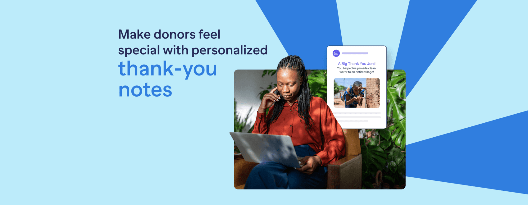 Make donors feel special with personalized thank you notes