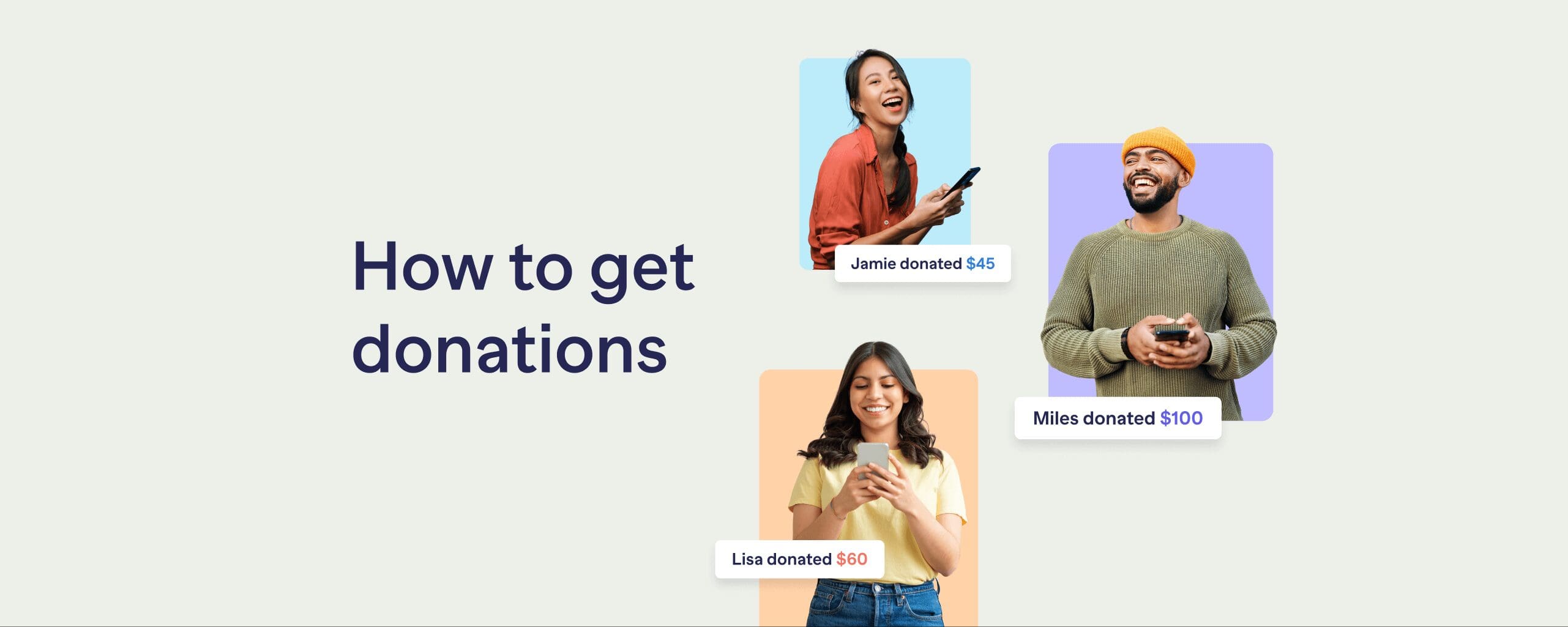 how to get donations