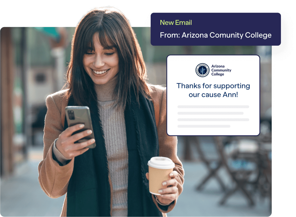 Communicate with donors