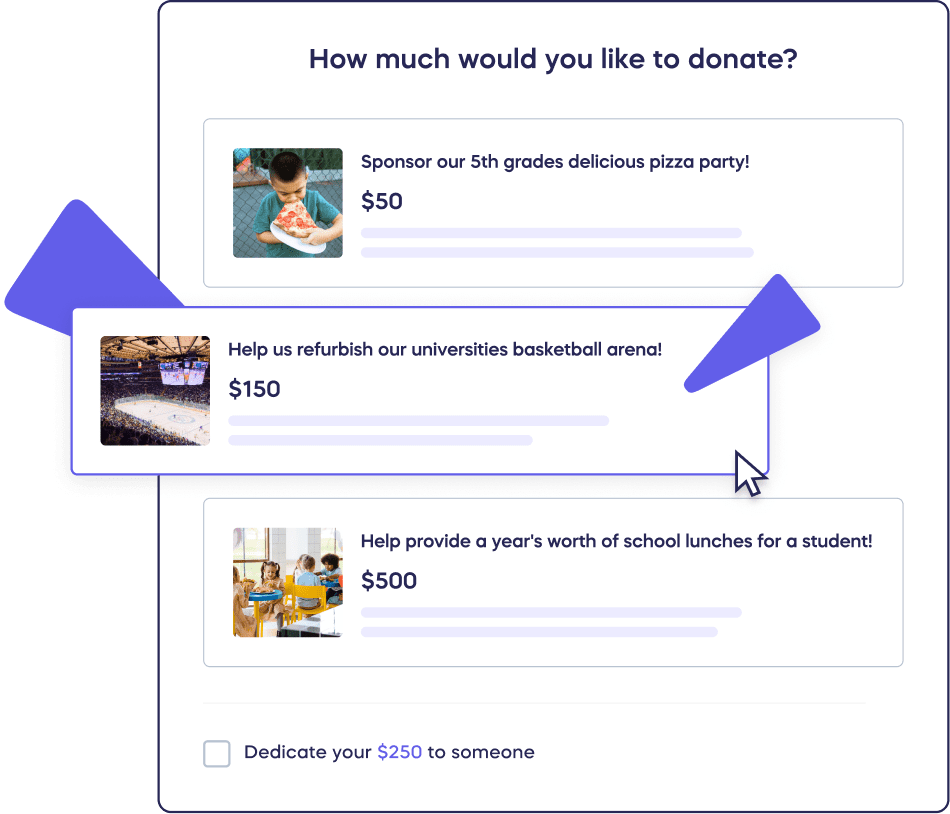 Donation Tiers