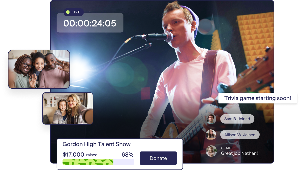 Livestream of a high school talent show