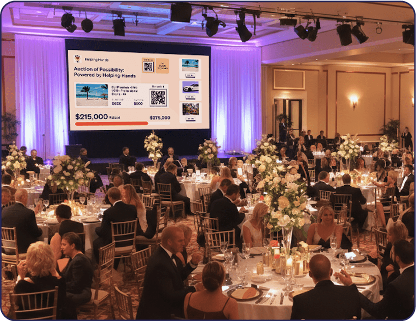 Live display on big screens