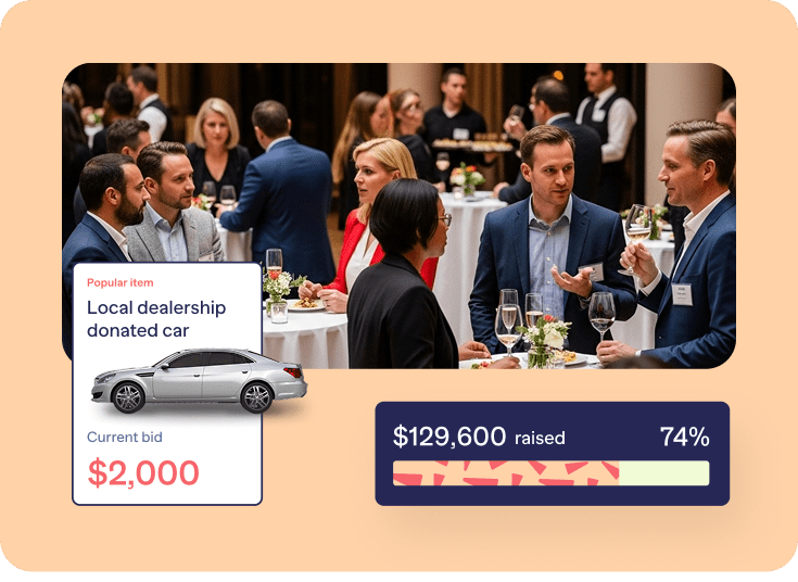 Table Top & Cocktail Receptions Silent Auctions