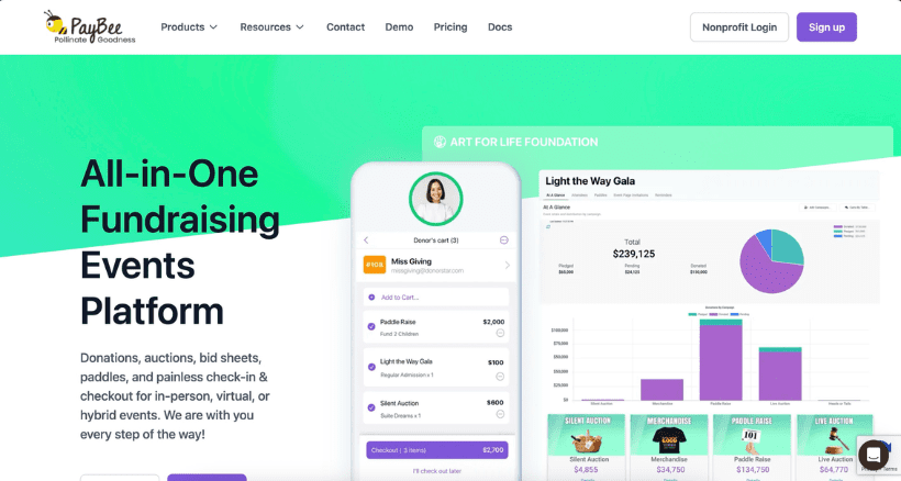 PayBee fundraising tool