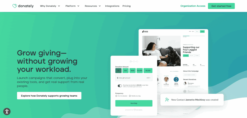 donately Donorbox alternatives