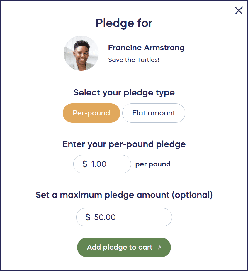 a thon pledge example