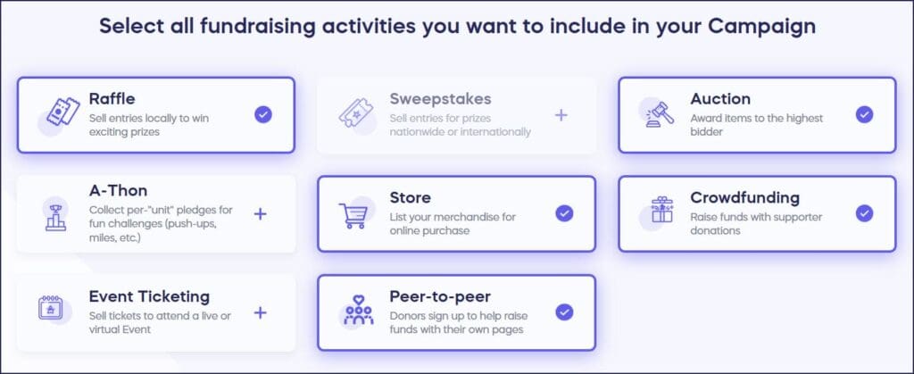 add activities to campaign