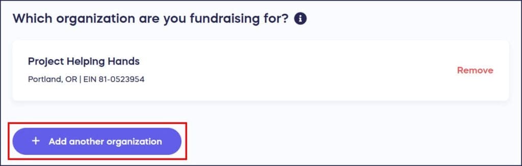 add another organization