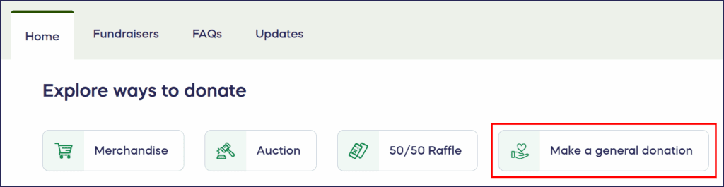 general donation button