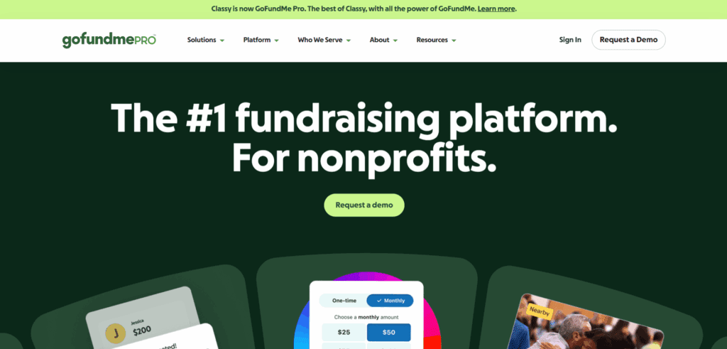 imagegofundme pro Online Auction Sites for Nonprofit Fundraising