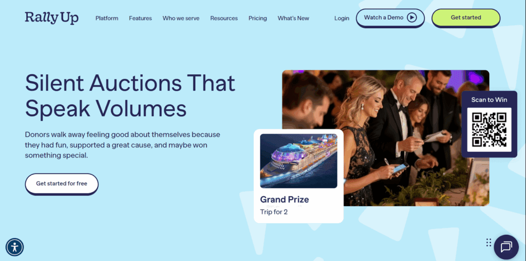 RallyUp: End-to-end in-person/hybrid/online silent auctions