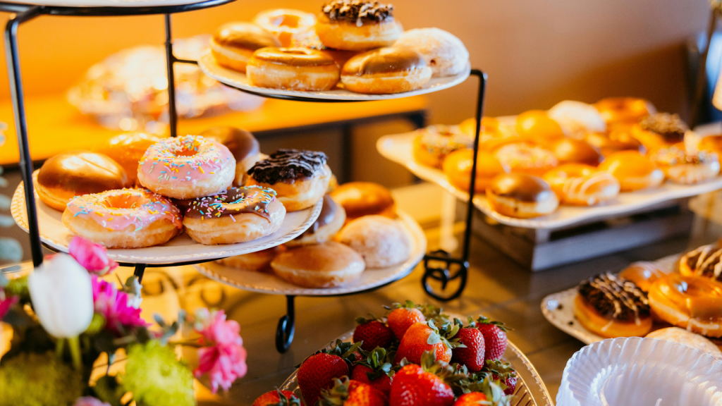 Coffee and donut cart 
