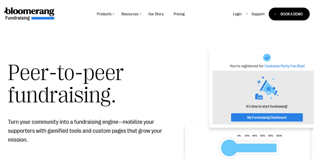 Qgiv, now known as Bloomerang Fundraising, gives you solid peer-to-peer tools with gamification features