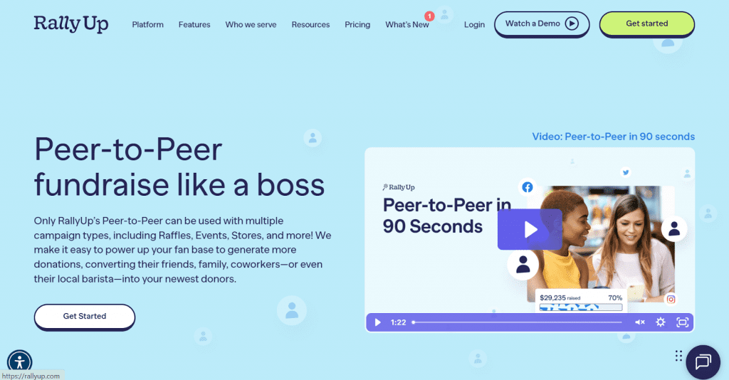 RallyUp: Best all-round peer-to-peer platform