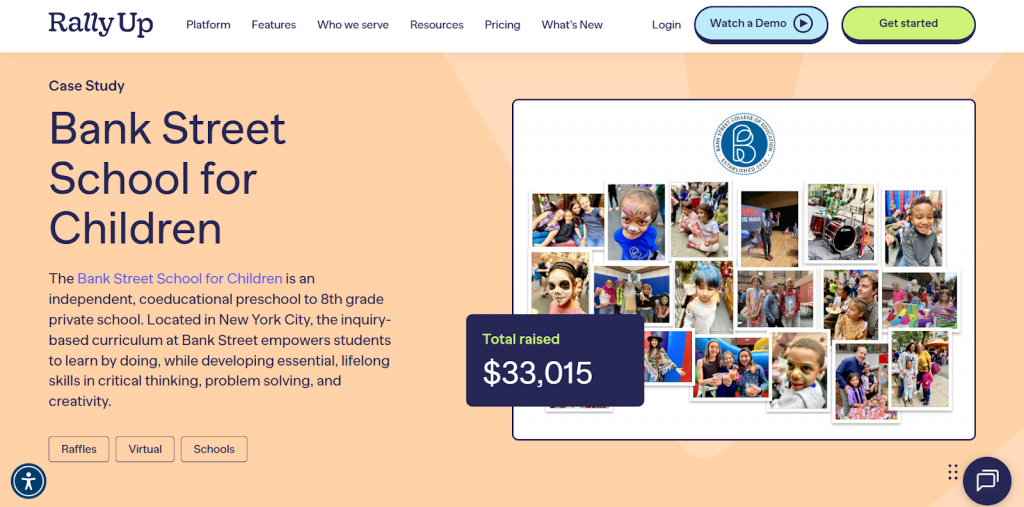 RallyUp first virtual raffle