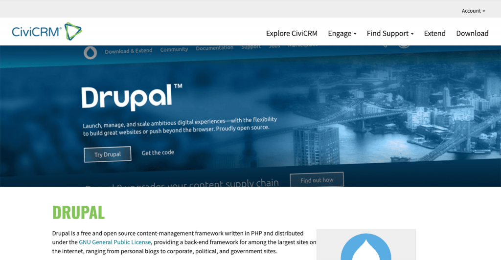 Drupal and CiviCRM