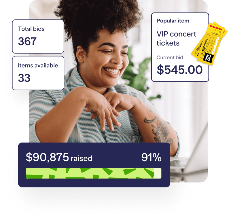 Auction VIP concert tickets