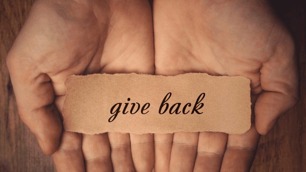 Give back to the community