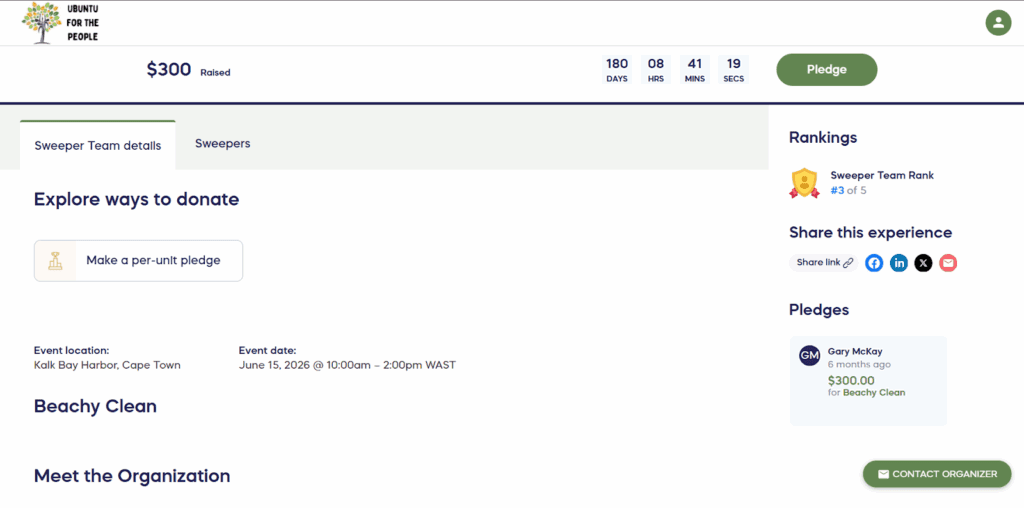 Real-world example of a P2P campaign