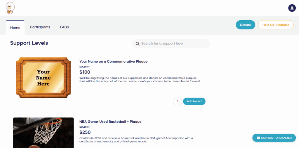 Real-world example of crowdfunding + P2P fundraiser campaign
