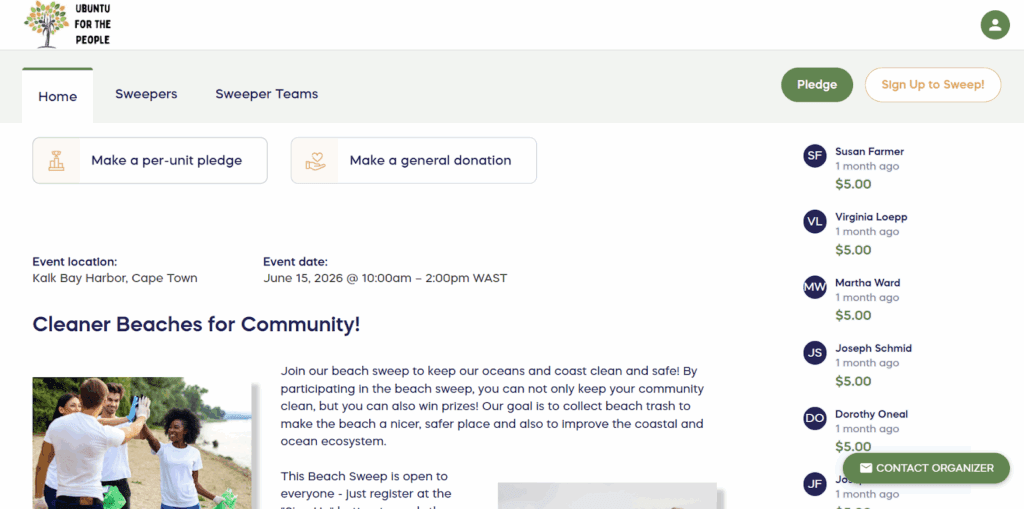 Real-world example of a P2P campaign