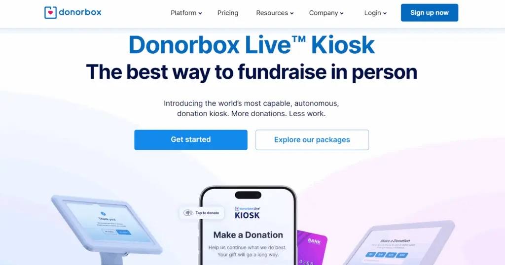 Donorbox Live Kiosk