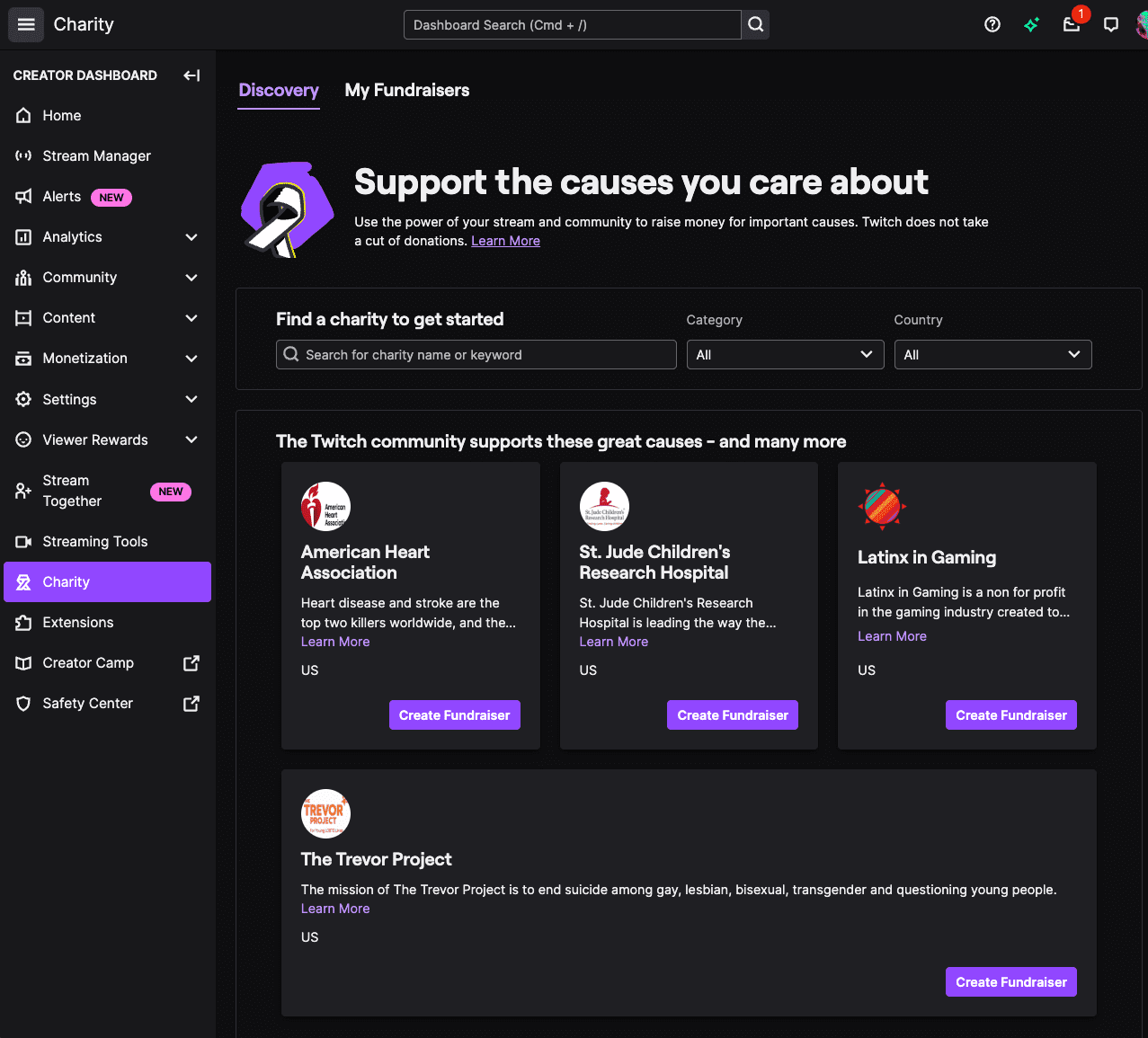 whether you'll use Twitch Charity
