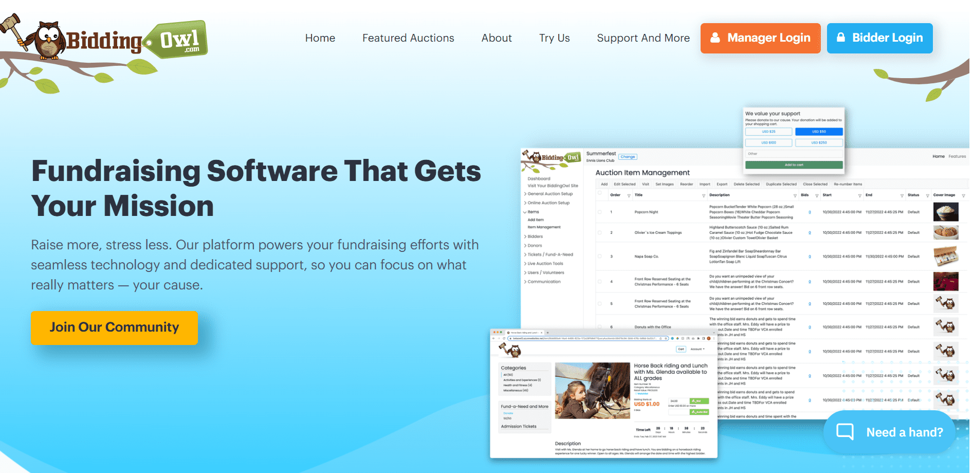 BiddingOwl lets nonprofits run silent auctions