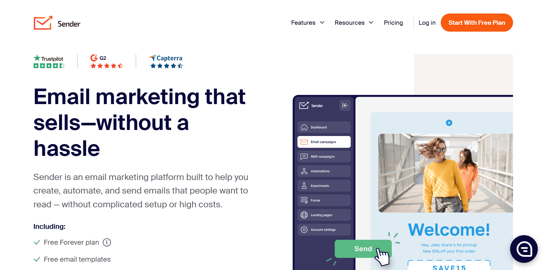Sender is an email marketing platform designed