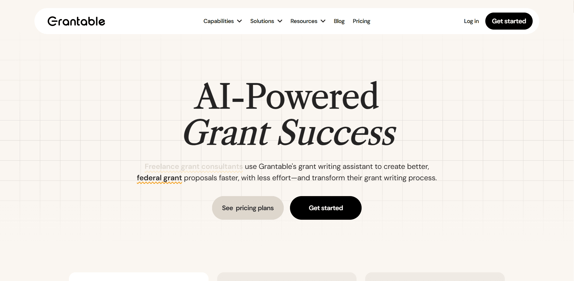 Grantable is an AI-powered platform built specifically 