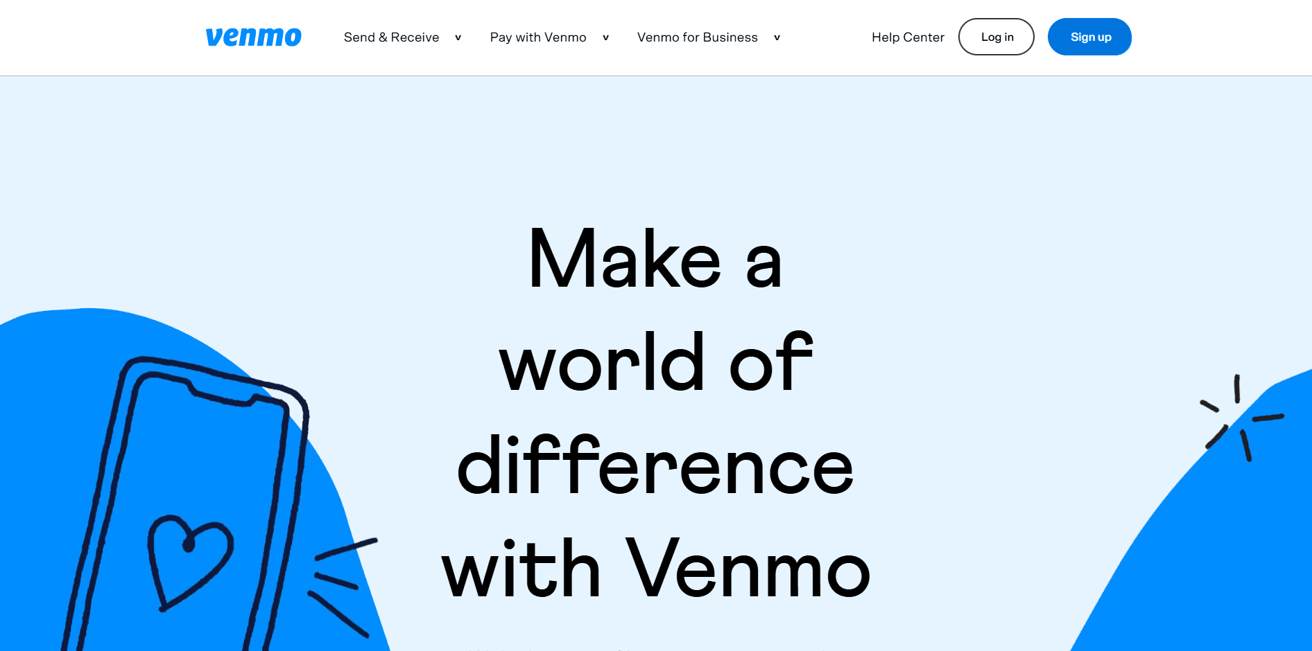 Venmo charity profile