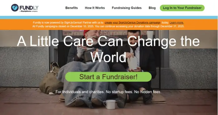 Fundly is a donation based crowdfunding platform