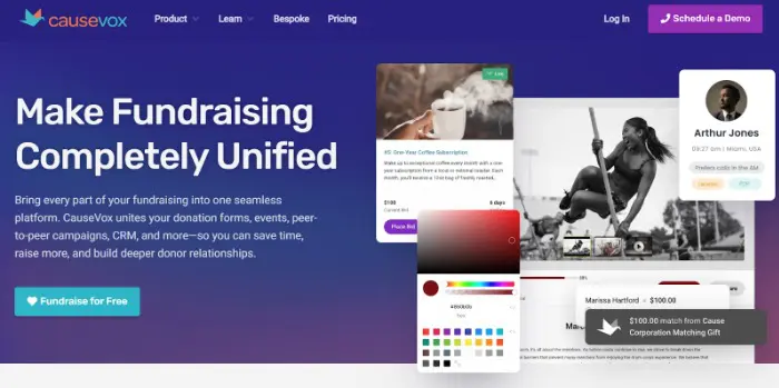  CauseVox crowdfunding site