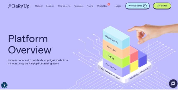 RallyUp is an end-to-end fundraising platform designed specifically for nonprofits