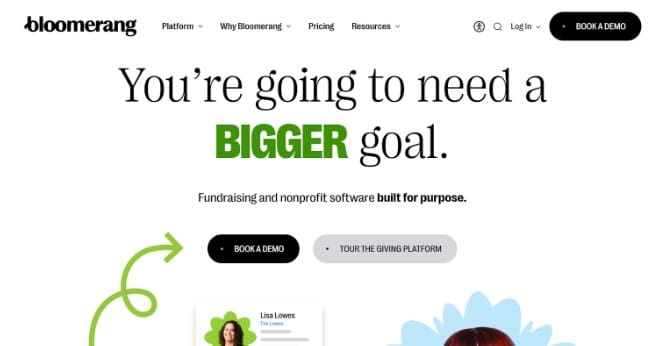 Bloomerang is a multi-scale giving platform built