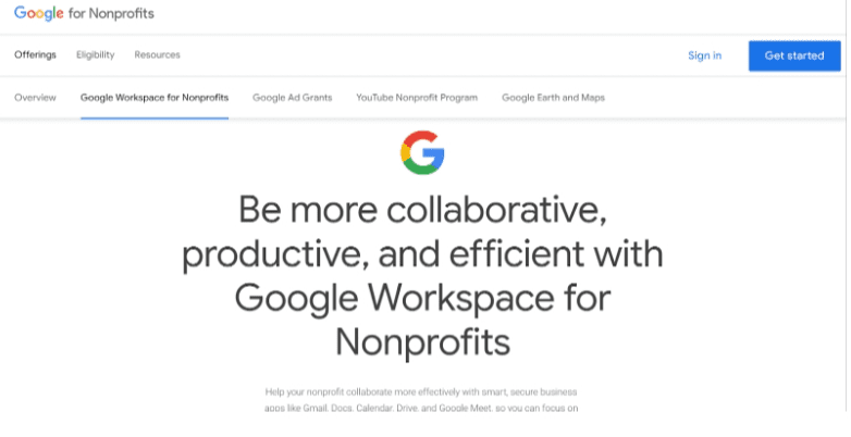 Google Workspace for Nonprofits